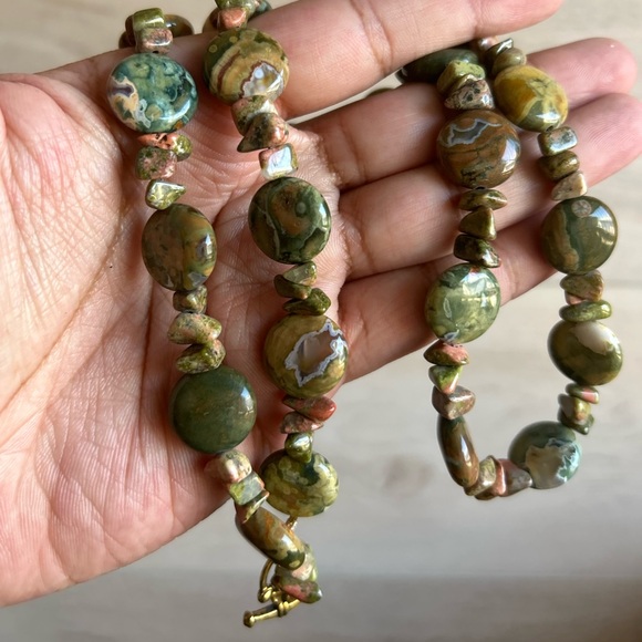 Rhyolite Jasper Necklace, 26” - Picture 4 of 7